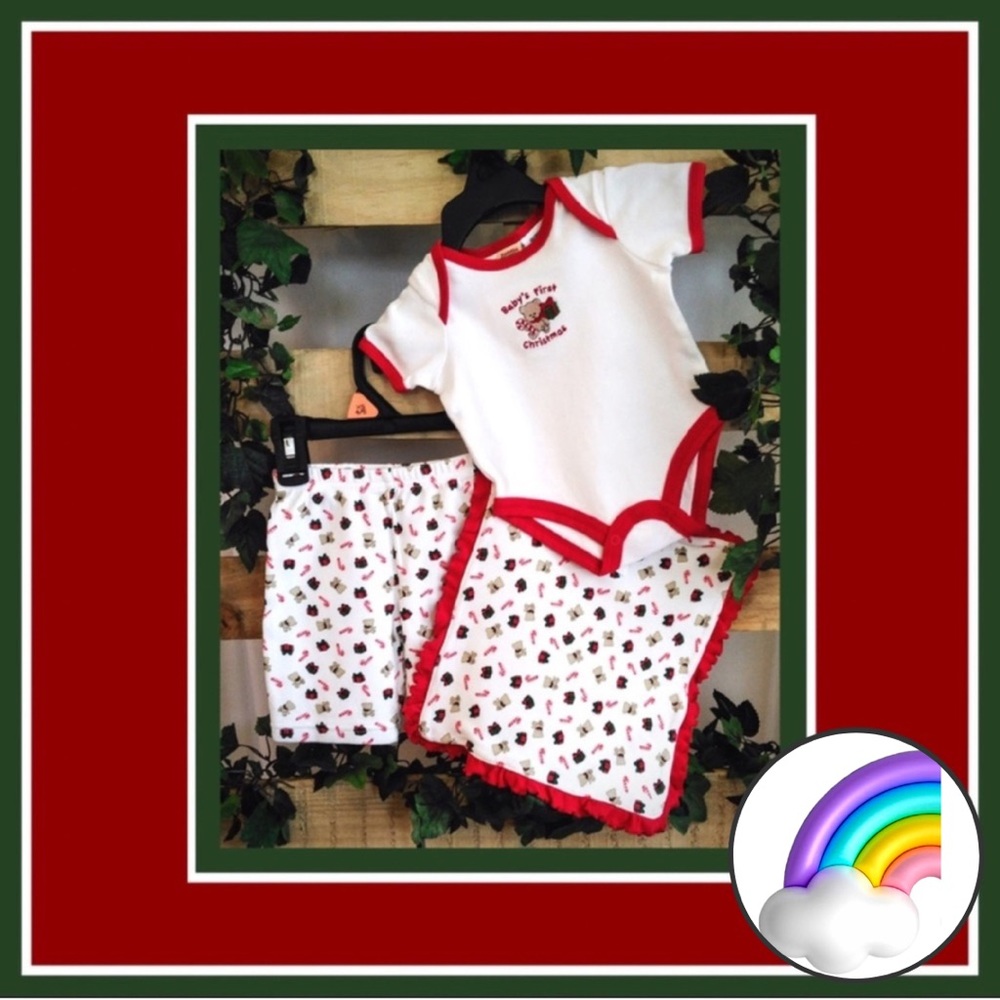 3/$24 - Cuddle Bear Baby’s First Christmas Set